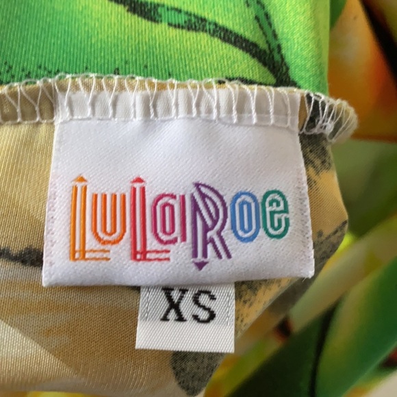 *YELLOW* LuLaroe Azure Floral boho skirt, Size XS - Picture 2 of 8